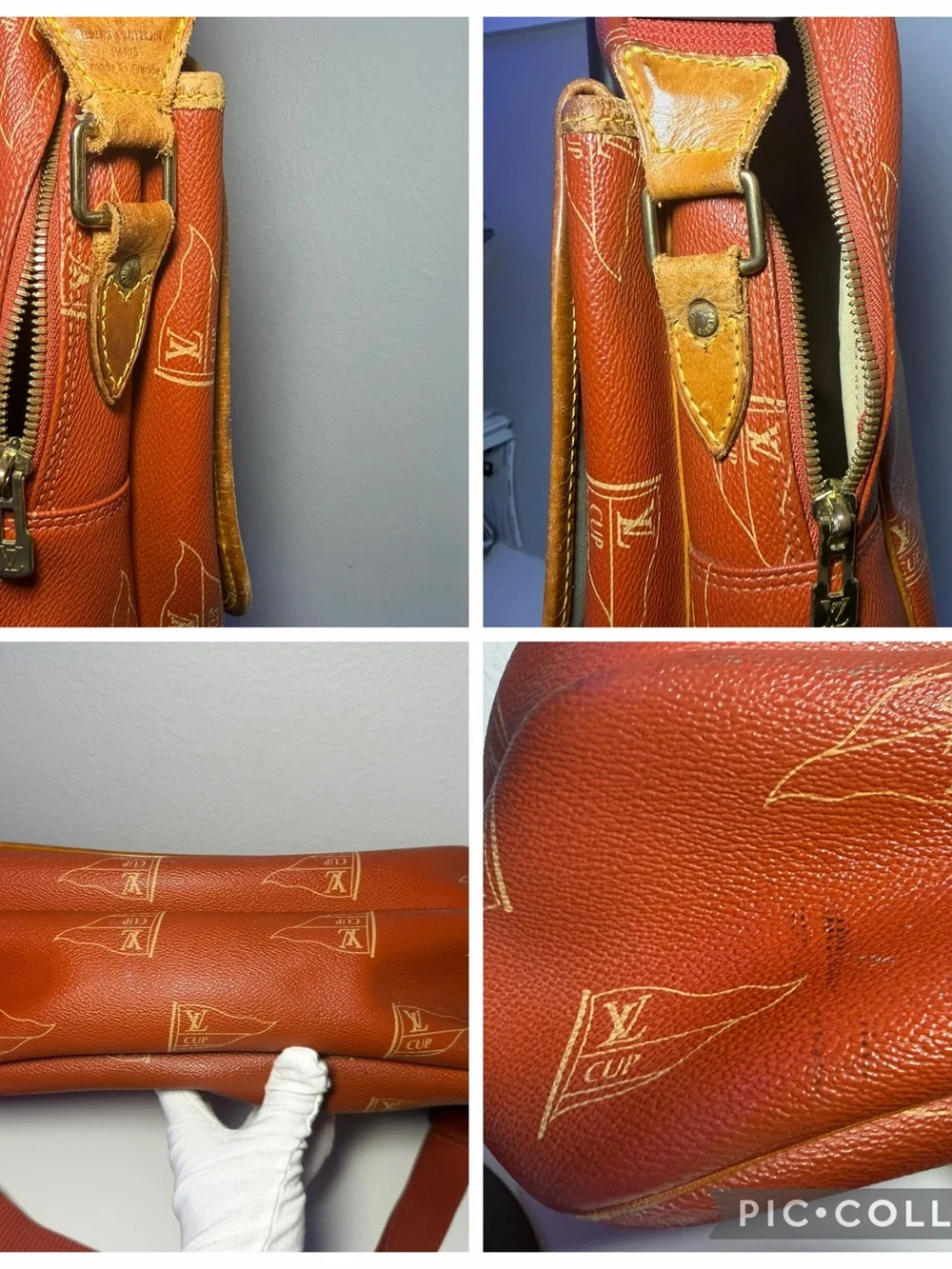 COA included-Louis Vuitton “America’s Cup” Messenger Bag #1851
